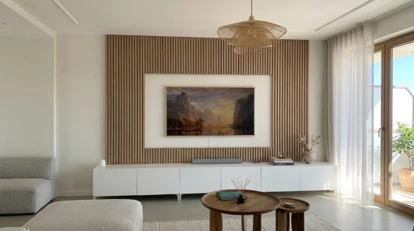 Peel & Stick Wood Slats